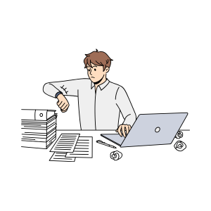 レポートに時間がかかる